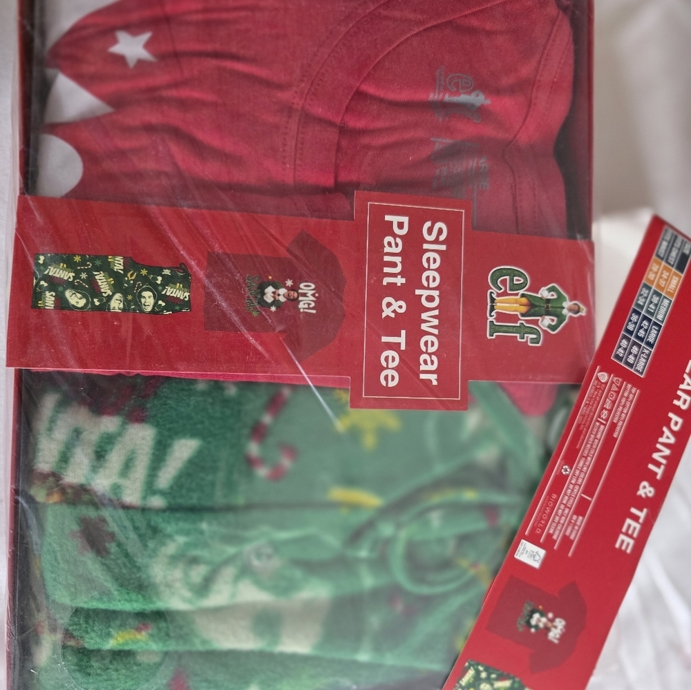Elf will Ferrell omg santa mens pjs sleepwear pajamas boxed new - Picture 3 of 4